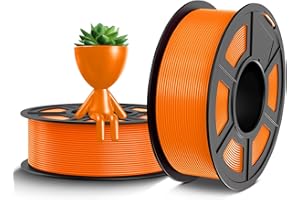 TECBEARS PETG Filament 1.75mm Orange 2KG, Strong Toughness and High Impact Strength PETG 3D Printer Filament, 2Pack, 1kg per Spool, Dimensional Accuracy +/- 0.02mm, Fits for Most FDM 3D Printers
