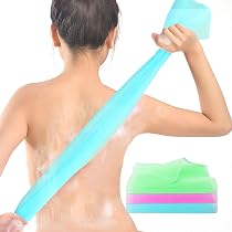 ARCH&M Peeling-Waschlappen Set – 3 Stück, Für Gesicht & Körper, Extra Lang