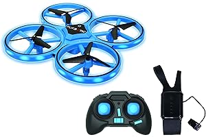 Flybotic Flashing Drone Télécommandé Lumineux-Double Télécommande-360° Flips-Vol Stationnaire-Jouet pour Enfant-Dès 8 ans, 21251, Multicolor