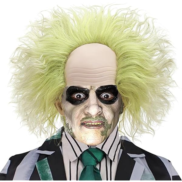 Joker Perücke Grün Lockig – Für Cosplay & Halloween, Hitzebeständig Bis 180°C