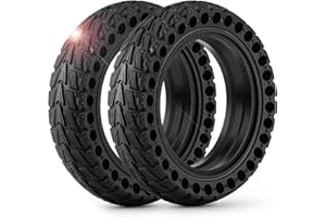 BABEJIA 2PCS Pneu Trotinette Electrique 50/75-6.1, Pneu Plein 8 1/2 x2, 8.5 Pouces Pnue Trottinette Electrique pour Xiaomi Scooter 3/3 Lite/Pro 2/M365, Pneus 8 1/2 x 2