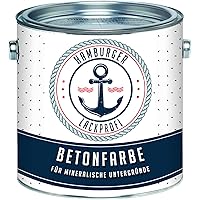 Betonfarbe SEIDENMATT Anthrazitgrau RAL 7016 Grau Bodenfarbe Bodenbeschichtung Betonbeschichtung Fassadenfarbe…
