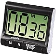 Xavax - Timer da Cucina Countdown con Grande Display Digitale Nero