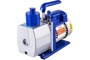 VEVOR Bomba de Vacío 7 CFM 1/3 HP Bomba de Vacío de Aire Acondicionado de Una Sola Etapa Herramienta de Refrigerante de Vacío Definitiva para Instalación y Mantenimiento de Aire Acondicionado