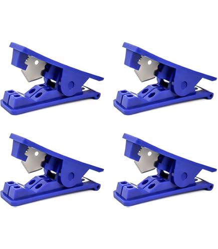 HUAZIZ 5 Pièces Coupe-Tube Pneumatique Noir, Coupe Tube En Plastique En Caoutchouc Pour Couper Les Tuyaux En Nylon, PVC Et PU, Jusqu'à De Diamètre Extérieur 19mm