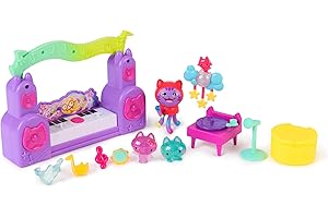 DREAMWORKS GABBY'S DOLLHOUSE Gabby’s Dollhouse: The Movie – Set Gioco con DJ Catnip, 2 Personaggi e Accessori, Giocattolo per Bambine e Bambini dai 3 Anni in su
