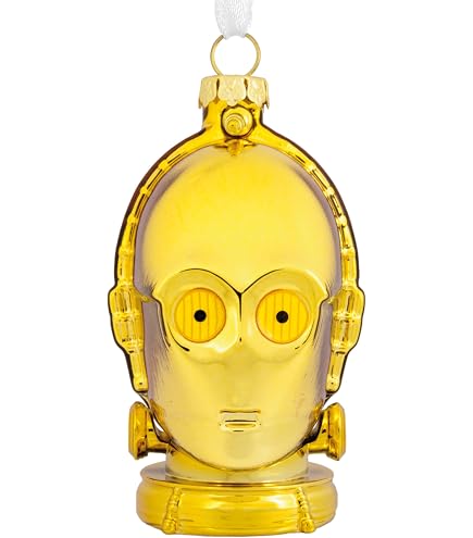 Hallmark Keepsake Décoration de Noël 2022, Star Wars : A New Hope Collection C-3PO et R2-D2, conteurs lumineux et sonores (3999QXI7923