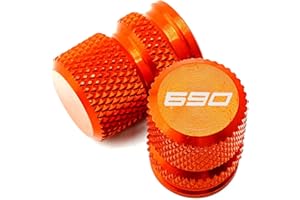 TEAUSA Passend for KTM 690 SMC Duke 690SMC SMC R 690Duke 2009-2019 2020 2021 2022 Motorrad Ventilkappen M10 Schwingenspulen Slider Stand Schrauben (Size : Valve caps-Orange)