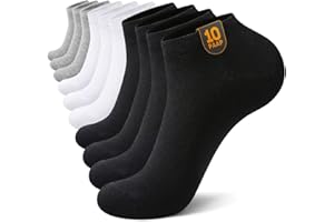 IceCony 10 Paia Calzini Corti Uomo Donna Traspirante Cotone Running Sportivi Estivi Ciclismo Trekking Calze Tennis Invisibili Fantasmini