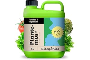 PLANTEMUS* PLANTEMUS Abono Huerto BIOrganic para Tomates, Fresas, Hortalizas y Verduras, Abono para Cosechas Abundantes, Fertilizante BIO Orgánico Líquido (5 L)