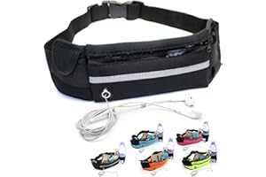 Kyduu Sacs Bananes de Sport, Sac Banane Sport, Ceinture de Course, Sac Banane Sport/Voyage Running, Femme Homme Ceinture de Course, Sacoche Running Belt Réglable, Ceinture de Course à Pied Ultra Mince