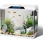 Nobleza - 54L Complete Aquariums and Fish Tanks, Glass Fish Tanks with Filtering System and LED Lighting, Starter Aquariums,