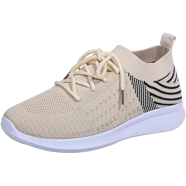 GANNOU Walkingschuhe Damen Mit Fußgewölbestütze - Leichte Sportschuhe Mit Dämpfung