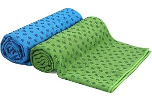 voidbiov Microfibra Toalla de Yoga Antideslizante para Hot Yoga con Malla Bolsa de Transporte(4 Colores), Secado Rápido Toalla Extra Larga(185 x 62 cm, 73" x 24")