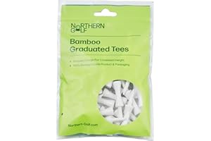 Northern Golf Graduated Bamboo Golf Tees / 100% BIODEGRADABLE/BUMPER PACK