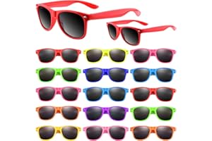 Bouiexye Confezione da 20 occhiali da sole per compleanni, feste estive in spiaggia e in piscina