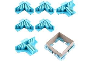 Set Of 6 Corner Clamps For Box Making, Right Angle Clamps | Cartonnage Corner Holding Tool for Positioning Craft Bookbinding Papers Card Gluing Making Chipboard