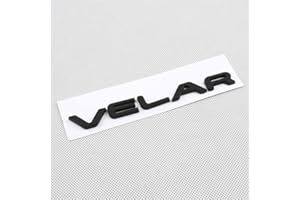 GRENRIC 1PC Word VELAR 3D Letter Car Rear Trunk Tailgate Body Badge Emblem Custom Name Plate Sticker Decal Emblem Replacement (matte black)