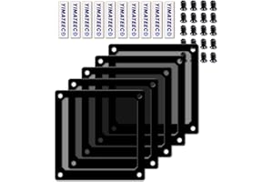 YIMATEECO 120mm Dust Filter PC for Computer Cooler Fan, [NYLON PRO] Magnetic Dust Mesh Filter PC Case Cover Dustproof Fan Filter Grills 80 Mesh(120 * 120mm, 5pcs, Black)