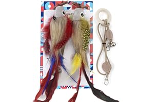 SONGWAY 2 Pezzi Uccelli Giocattoli per Gatti - Uccelli per Gatti in Peluche con Bastoncini di Erba, Giochi con Piume per Gatti, Giochi Interattivi per Gatti
