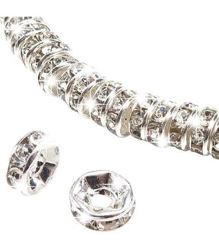 CCOZN Perline Di Vetro Per Gioielli Fai Da Te - 1300 Pezzi, 3,5-4 Mm, Bianco Traslucido, Distanziatori E Mini Perline Per Bracciali, Collane, Orecchini