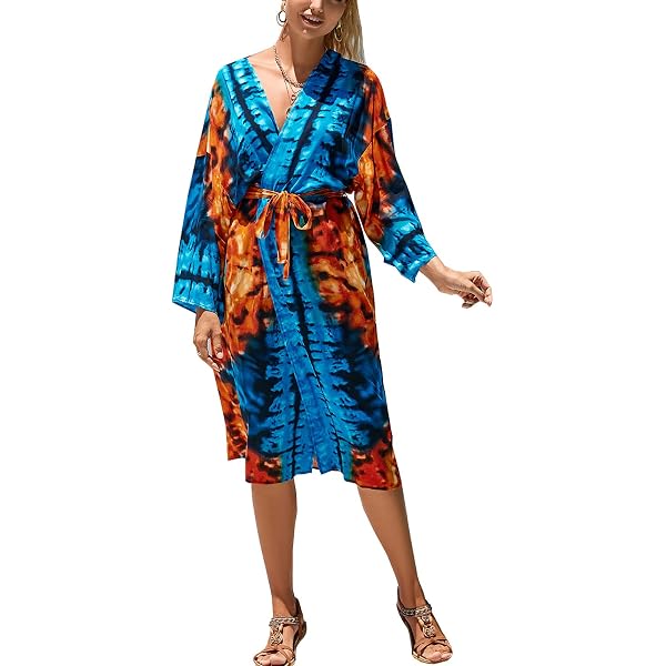Abito Lungo Maxi In Cotonato, Caftano Dashiki Africano Estivo - Vestito Coprispiaggia Donna