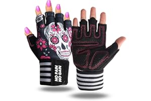 FINGER TEN Weight Lifting Gloves Gym with Wrist Support for Men Women Full Palm Protection Grip, Work Out Gloves fit Pull Ups Sport Training Fitness