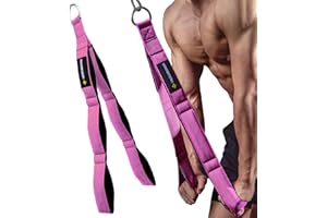 M MANUEKLEAR MANUEKLEAR Trizepsseil Kabelbefestigung mit größerem Bewegungsbereich, Trizeps-Pull-Down-Seil für Push-Downs, Crunches, Facepulls für professionelles Fitnessstudio