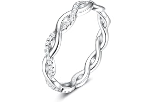 Chriscoco Ringe Silber 925 für Damen Zirkonia Daumenring Minimalistisch Liebesknoten Ringe Verlobungsring Eheringe Jubiläum Promise Ringe Silber Ringe für Frauen Schmuck