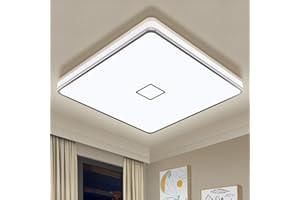 Airand Plafonnier LED Salle de Bain 24W Luminaire Plafonnier Luminaire Salle de Bain IP44 Étanche LED Plafonnier pour Salon Chambre 2050LM Plafonnier Cuisine Balcon 4000K Blanc Naturel Lampe Plafond