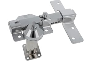 Amig - Cerrojo de Sobreponer para Puertas con Cilindro de Seguridad y Pestillo de Apertura - Acero - Color Plateado - Cilindro 70 mm - Incluye 5 Llaves de Punto - 105 x 170 mm