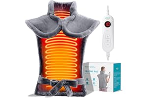 ALLJOY Cojín térmico para aliviar el dolor de espalda, almohadilla térmica ponderada de 24 "x 33"