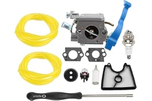 Hippotech Carburetor and Air filter Gasket Kit for Husqvarna 125B 125BX 125BVX Blower