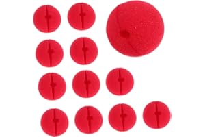 KEYOUNG Clownsnasen Rot Aus Schaumstoff 12 Stück Cosplay Nasen Kostüm Clown Nase Rote Nase Clown-Nase Perfekt für Kinderschminke, Partys, Karneval, Fasching, Zirkus-Lustige Nasen für unvergessliche Momente