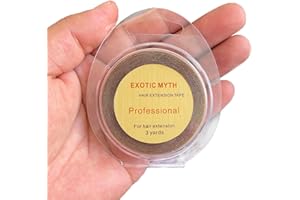 EXOTIC MYTH More than 3 months hold time Double Sided Hair Extension Tape hair tape (8mmx3yards, Brown)