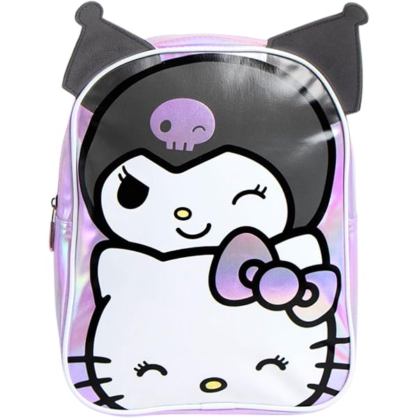 Hello Kitty Kuromi Rebel-Zainetto 3D Elite, Malva, 25 x 30 cm, Capacità 7 L