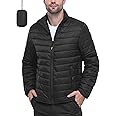 Outdoor Ventures Men's Packable Puffer Jacket Insulated Lightweight Puffy Coat Warm Portable Padded Water Resistant Jacket for Hiking Travelling Camping