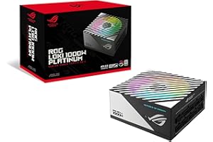 ASUS ROG Loki SFX-L 1000W Platinum – Bloc d'Alimentation PC (1000 Watt, modulable, Platine 80+, Ventilateur PWM ARGB de 120mm, ATX 3.0, PCIe 5.0 Ready, Aura Sync RGB)