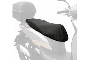 Auto Accessori Lupex Coprisella Universale impermeabile taglia XL 95x48 cm, colore nero, in PU similpelle, telo sella per Scooter e Moto, con borsa, disponibile anche M L Maxi