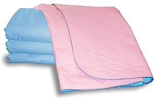 COMPLETE CARE SHOP Washable Bed Protector/Pad Without Tucks - Pack of 2, Pink