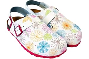 CALZAME Fantasy.Zueco de fácil Cuidado con Estampado de Mandala.