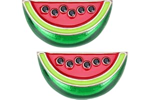 AOKWAWALIY 2 Pièces Broche Pastèque Broche Pastèque En Métal Broche De Fruit De Dessin Animé Broche En Émail Mignonne Broche Pastèque Broche Pour Vêtements Sacs Chapeaux