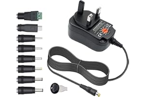 Outtag 12w 3-12v Power Supply Universal Charger 3v 4.5v 5v 6v 7.5v 9v 12v Power Supply Multi Voltage AC Adapter With 8 Tips For LED Strip CCTV Camera Raspberry Pi 2 3 Camera TV-Box Speaker Routes