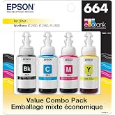 Epson T664, siyah ve renkli, &ccedil;oklu paket