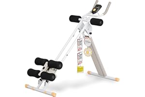 ‎SPORTPLUS SportPlus Abdominal Trainer for Home Foldable - Abdominal Muscle Trainer, Abdominal Roller with 3 or 4 Training Angles - Abdominal Training Device up to 100 kg