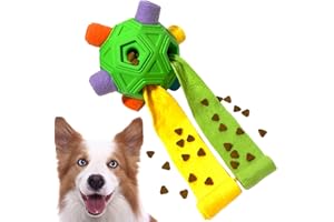 YEENER Upgrade Schnüffelball für Hunde Hundespielzeug Unzerbrechlich Ball Interaktives Spielzeug Snuffle Toys Tragbarer Haustier Puzzle Snuffle Ball Toy für Kleine Mitte Groß Hunde (Grün)