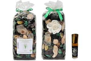 Youngland Lemon Grass Potpourri Bags - Fragrant Rose Scented Dried Flowers for Spring Decor, Home Fragrance, and Valentine's Day - 2 Bags (8.4oz) (Lemon Grass)