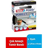 tesa extra Power Perfect dokuma bant &ndash; El işi, onarım, sabitleme, g&uuml;&ccedil;lendirme ve yazı yazmak i&ccedil;in dokuma takviyeli Ductape &ndash; 