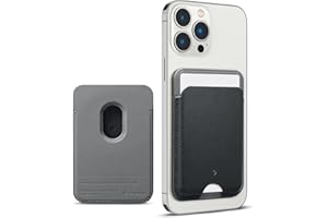 Caseology Nano Pop Magsafe Wallet für iPhone 12 Serie/iPhone 13 Serie/iPhone 14 Serie Magsafe Magnet Kartenhalter– Black Sesame