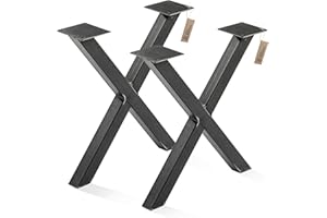 LAMO Manufaktur Struttura per tavolino da caffè | Mark | Profilo 40x40 mm, 40x43 cm (B x H), acciaio grezzo laccato | 2 pz, LTS-03-F-BB-0000